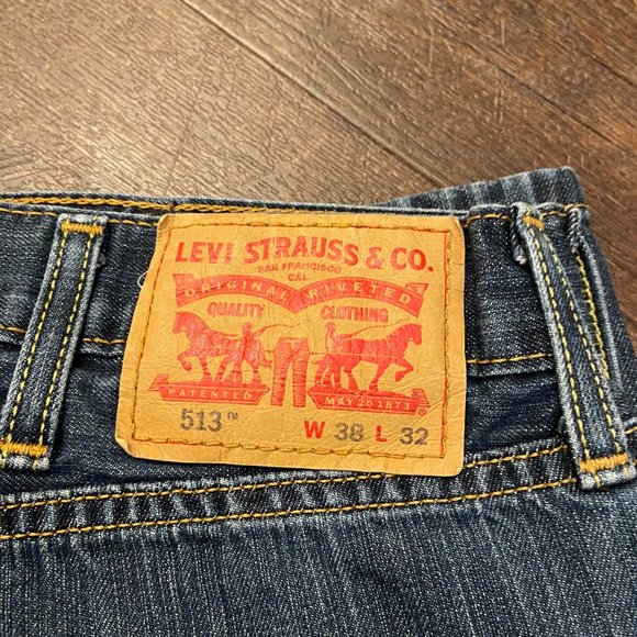 Levi's 513 Slim Straight Jeans - 38x32 - Picture 9 of 9